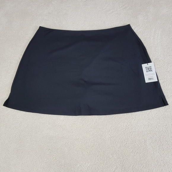 Girlfriend Collective Black Sporty High Rise Compressive Skirt/Skort Sz 5X NEW - Picture 4 of 12